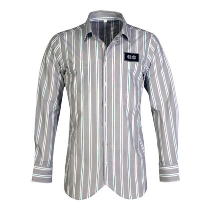 Picture of Men's Striped Woven Shirt Long Sleeve